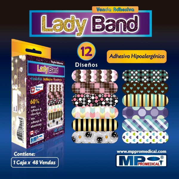 Cura Adhesiva Lady Band Caja X 48 Unidades MP Promedical