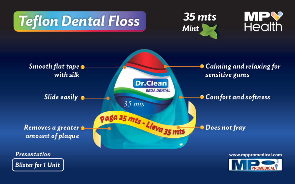 Teflon Dental Floss with Wax, Buy 25 meters, Get 35 mts. Mint Flavor ...