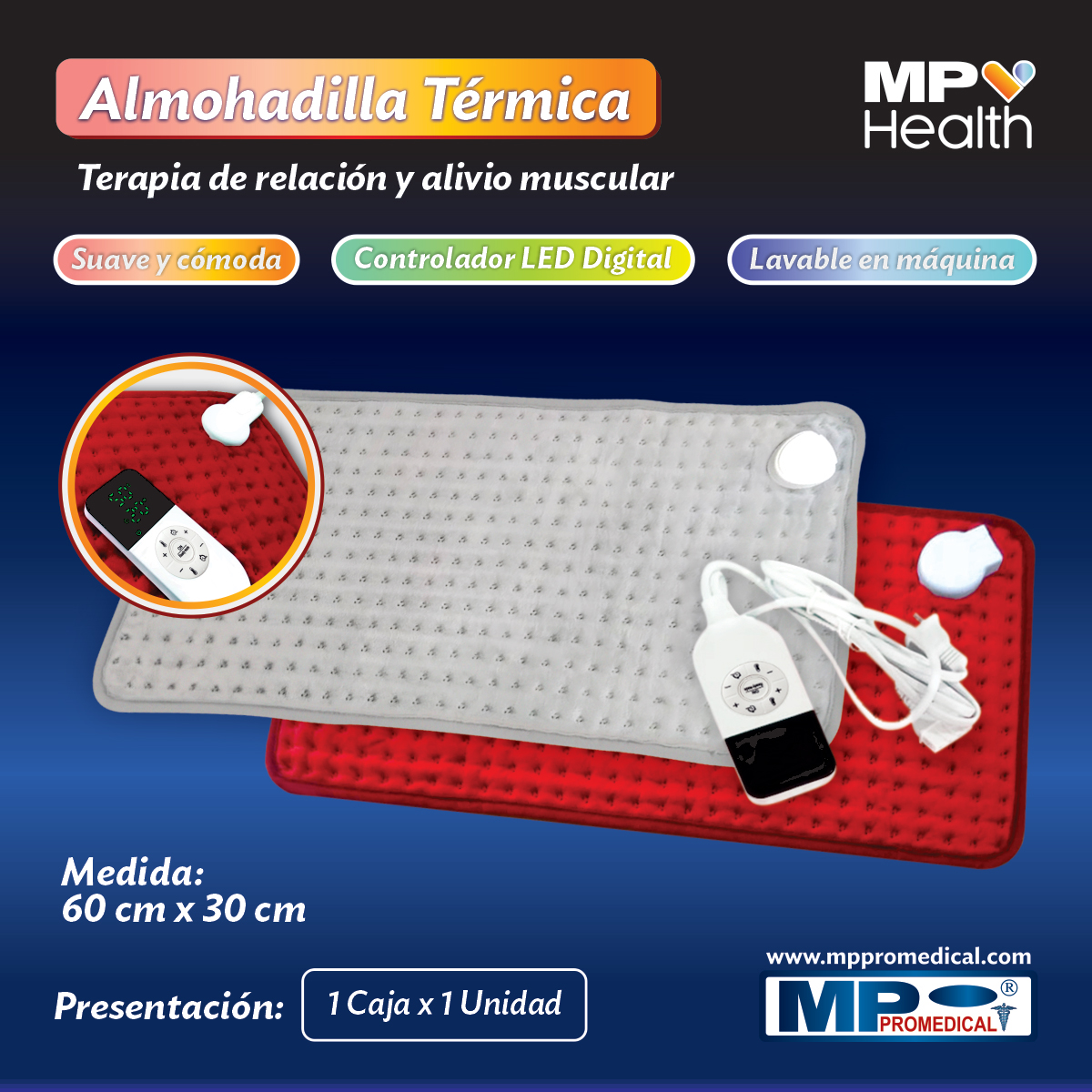 Neocare Almohadilla térmica 60 x 30 cm — Farmacia y Ortopedia Peraire